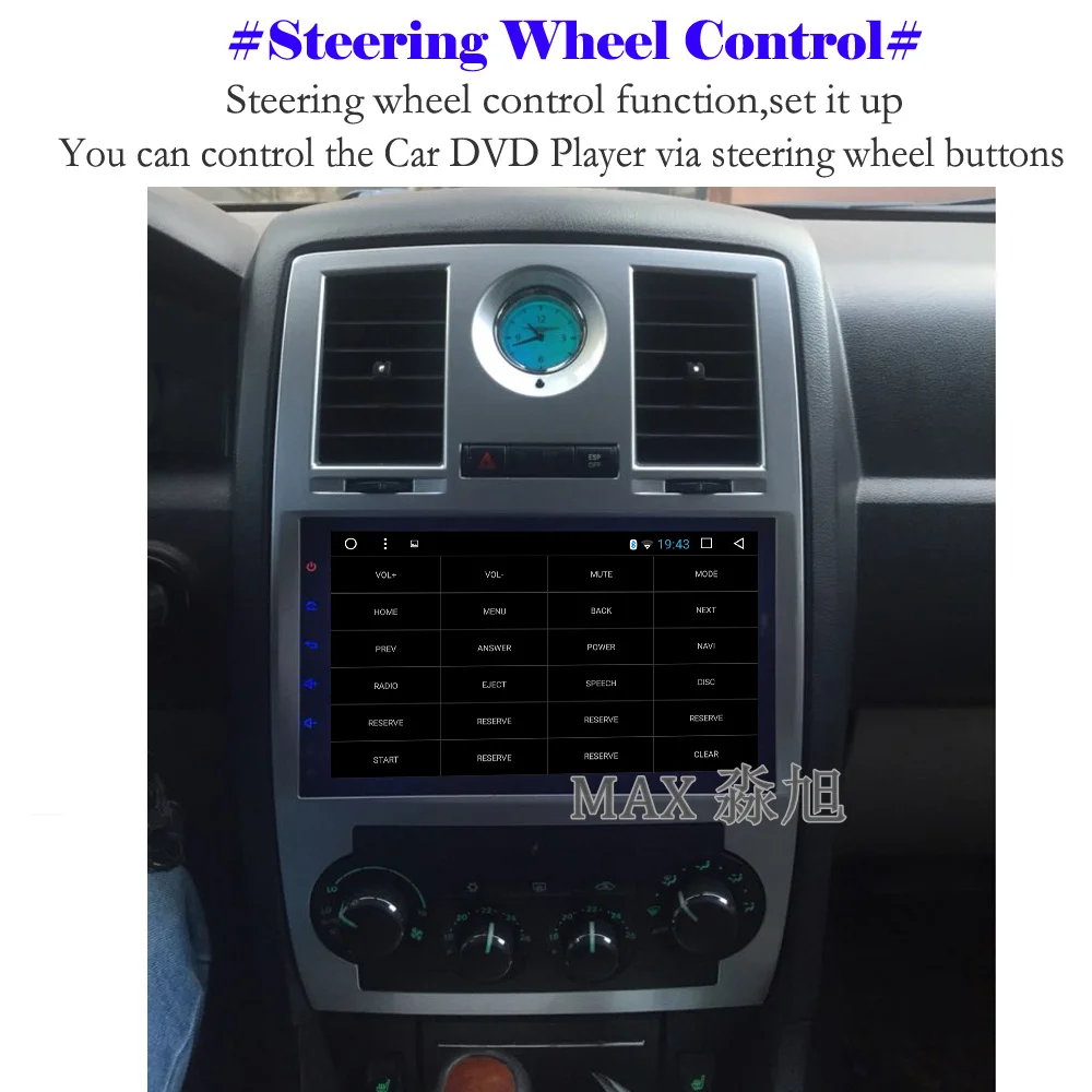 Sale MAX Android 8.1 RDS Car Radio DVD Player for Chrysler 300C 2001 2002 2003 2004 2005 2006 2007 2008 2009 2010 2011 2012 2013 2014 5