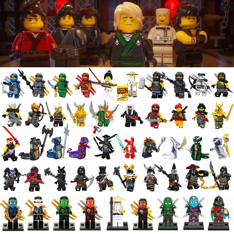 

Ninja Legoing Figures Lloyd kai cole jay zane Garmadon Sensei Wu Legoing Ninja Building Blocks Toys for Children With Legoings
