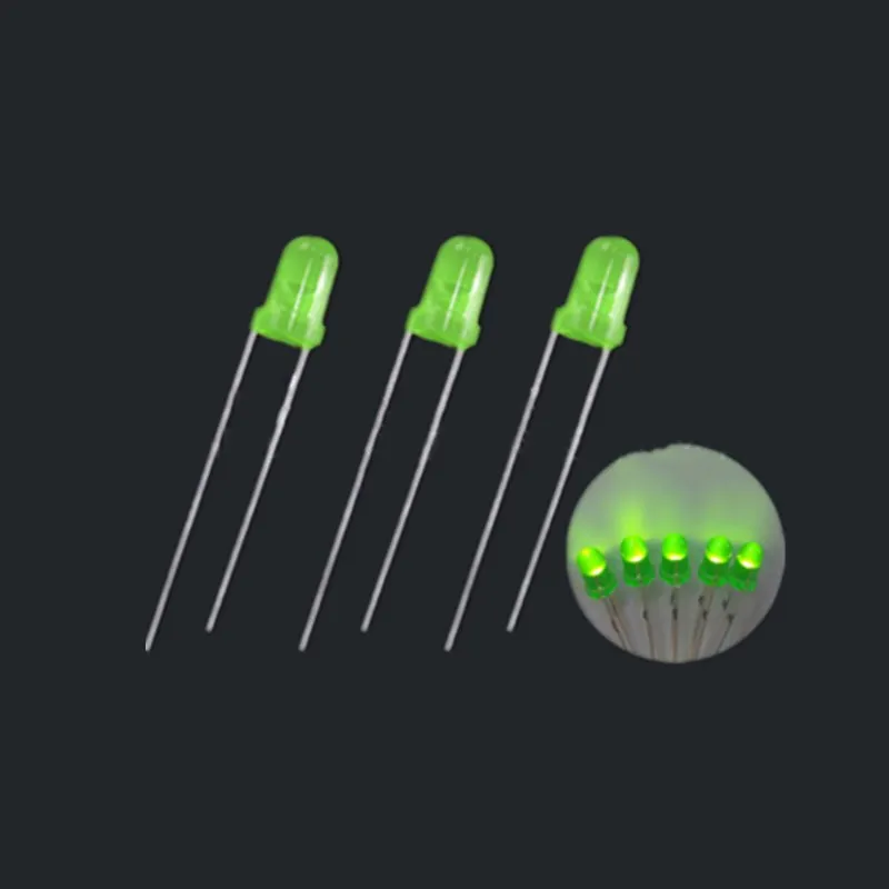 

100pcs 4MM Green /Red/Yellow Round LED light Short legs emitting diode