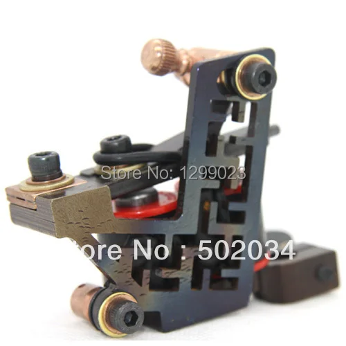 

Professional Luo's Handmade Tattoo Gun 10 Wrap Coils Alloy tattoo Machine Tattoo Beginner Artist Special For liner TM-1200