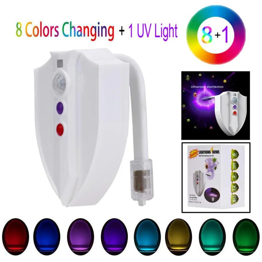 Lâmpadas Led e Tubos muqgew 8 cores wc movimento Tensão : Led Light