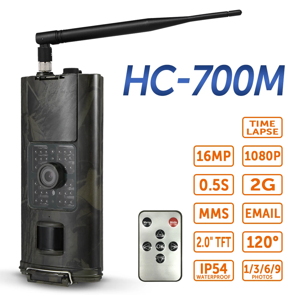 

HC-700G / HC-700M Trail Camera Waterproof Hunting Camera Wildlife Scouting Camera with PIR Sensor Infrared Night Vision IP54