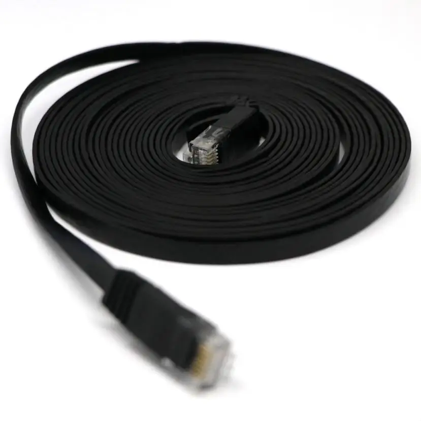 CAT6 плоский Ethernet кабель RJ45 Lan 1 м/2 м/3 м/5 м UTP патч интересный Лот Высокое качество