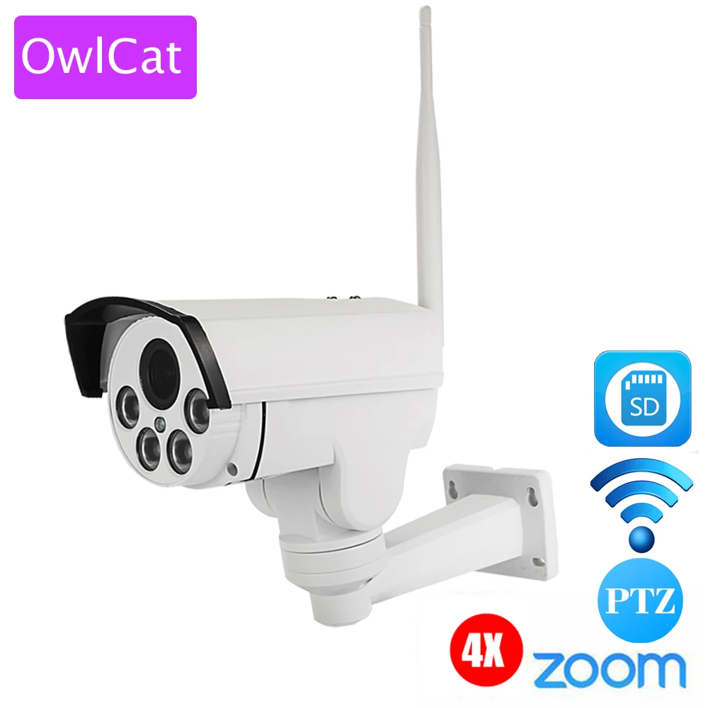 HI3516C SONY IMX323 HD 1080P Mini Bullet Wifi PTZ IP Camera 4X Zoom Auto Focus 2
