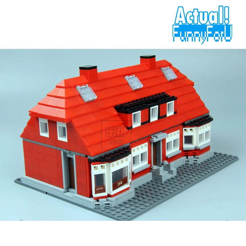 

Lepin Creator Home 17006 928Pcs The Red House Set Model 4000007 Building Kits Blocks Bricks Educational toys For Children Gifts