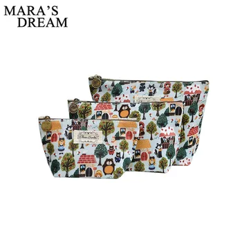 

Mara's Dream Women Cosmetic Bag Animal Bear Waterproof Professional Toiletry Kit Wash Travel Organizer New Make Up Bags