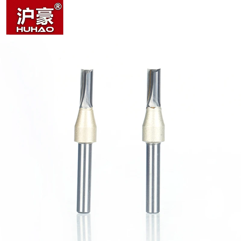 HUHAO 1 шт. 1/4 &quot1/2&quot Хвостовик TCT прямые фрезы Деревообработка резьба 2 Флейта