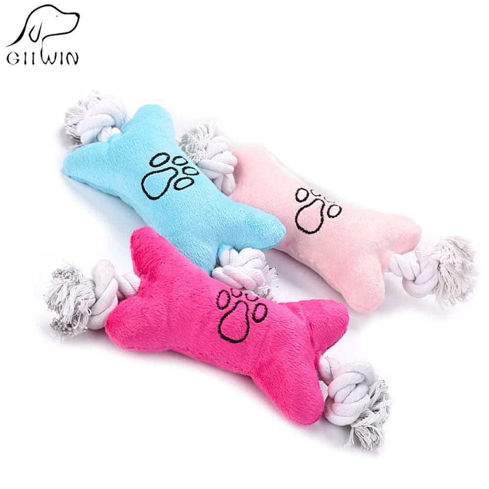 Dog Toy Bone Plush Pet Interactive Toys for Dogs Pets Chewing Toys