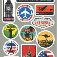 Горячая DIY персонализированные чемодан в стиле ретро велосипед ноутбук стикер для Macbook Стикер Mac Наклейка