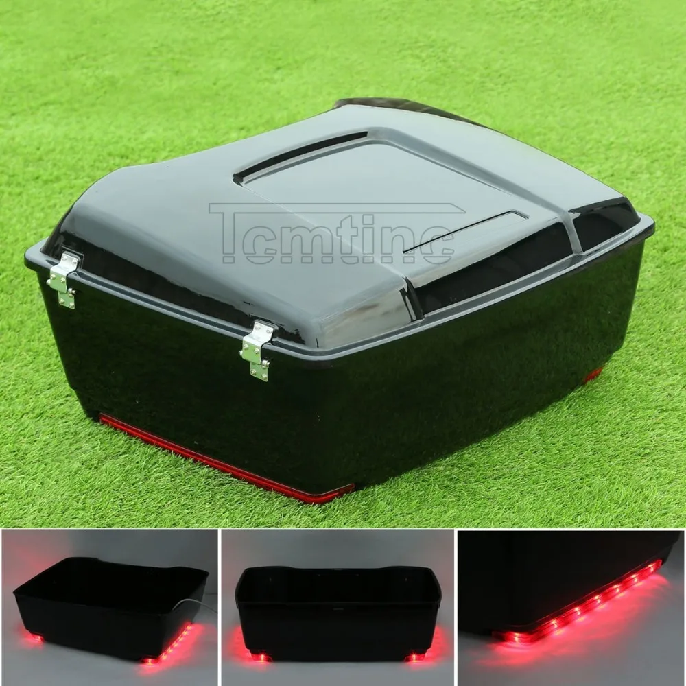 

13.1" King Size Tour Pak Pack Trunk For Harley Davidson Touring Models 1997-2013 Motorcycle