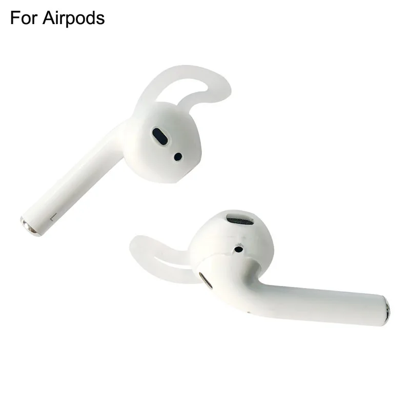 

Tws I10 I9s Tws Soft Silicone Antislip Ear Cover Hook Earbuds Tips Earphone Accessories Headphone Case for AirPods EarPods