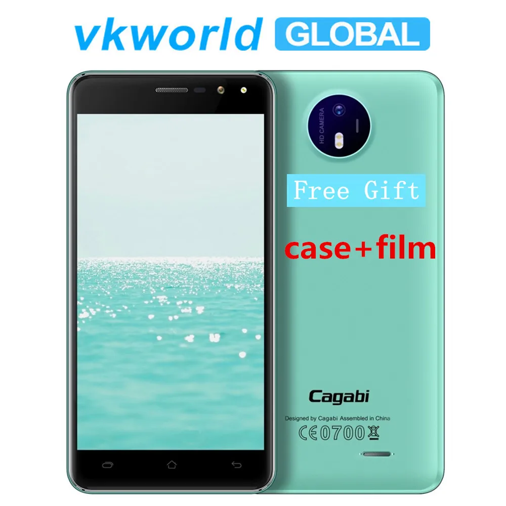 

Vkworld Cagabi ONE 5.0" Android 6.0 Smartphone 8GB 1GB MTK6580A Quad Core 1280x720 Flashlight WCDMA 3G Dual SIM Mobile Phones