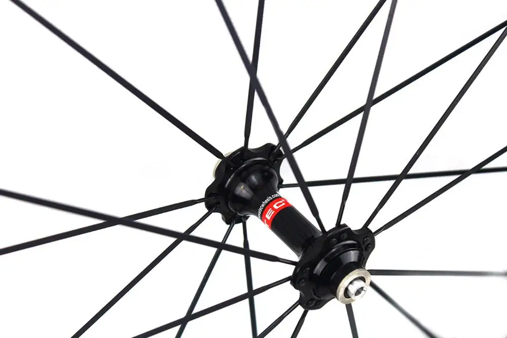 Flash Deal 12K Matt 25mm width Carbon fiber Road bike wheels 50mm depth 700C  clinche tubular chinese  bicycle cycling racing wheelset 4