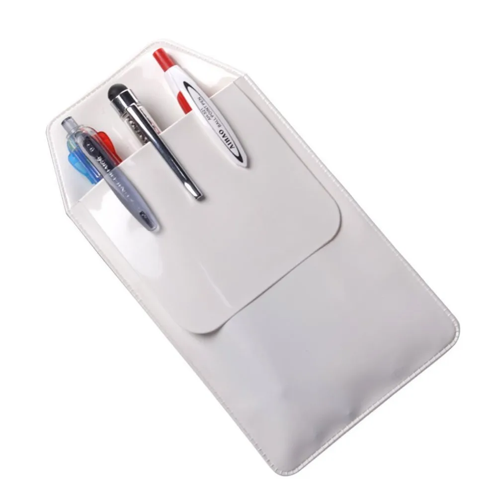 3 Pieces Classical White Pocket Protector for School Hospital Officein