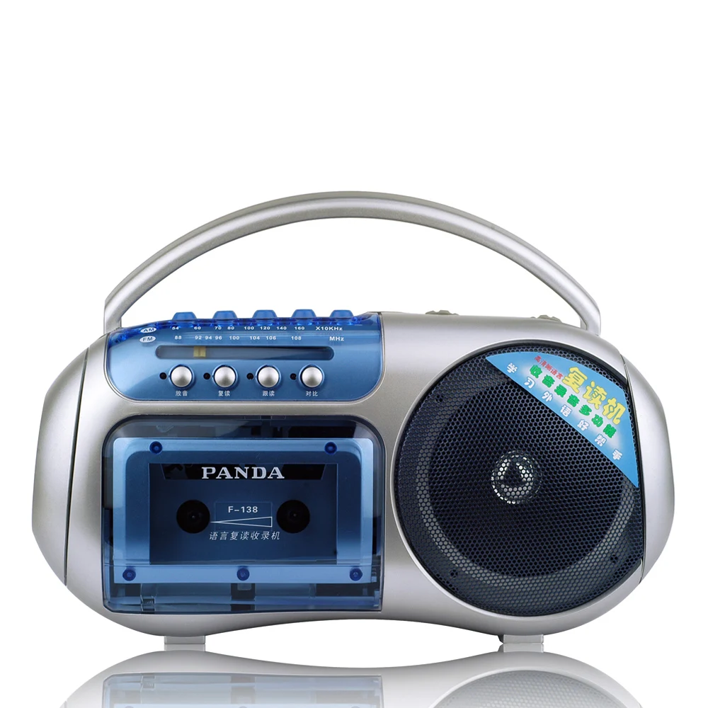 PANDA F-138 рекордер лента один динамик Walkman плеер Английский Обучение портативный прослушивание обучения второй группы радио