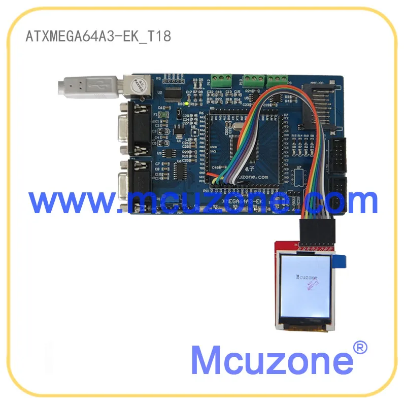

ATMEL ATxmega64A3-EK,1.8'TFT LCD, 12Bit ADC, 12Bit DAC, RS-485, PDI JTAG FT232