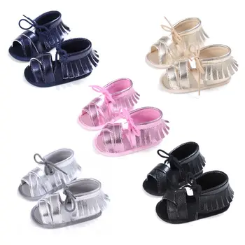 

Kids Baby Girls Toddler Shoes First Walkers Soft Summer PU Breathable Hollow Infant Shoes 0-18 Month Anti-slip Newborn Shoes Hot