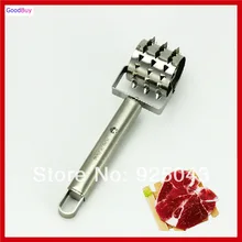 Иголки из нержавеющей стали мясо прокатки камбала мясо устройство для отбивания мяса стейк из свинины говядины мясо тендер ролик с шипами иглы