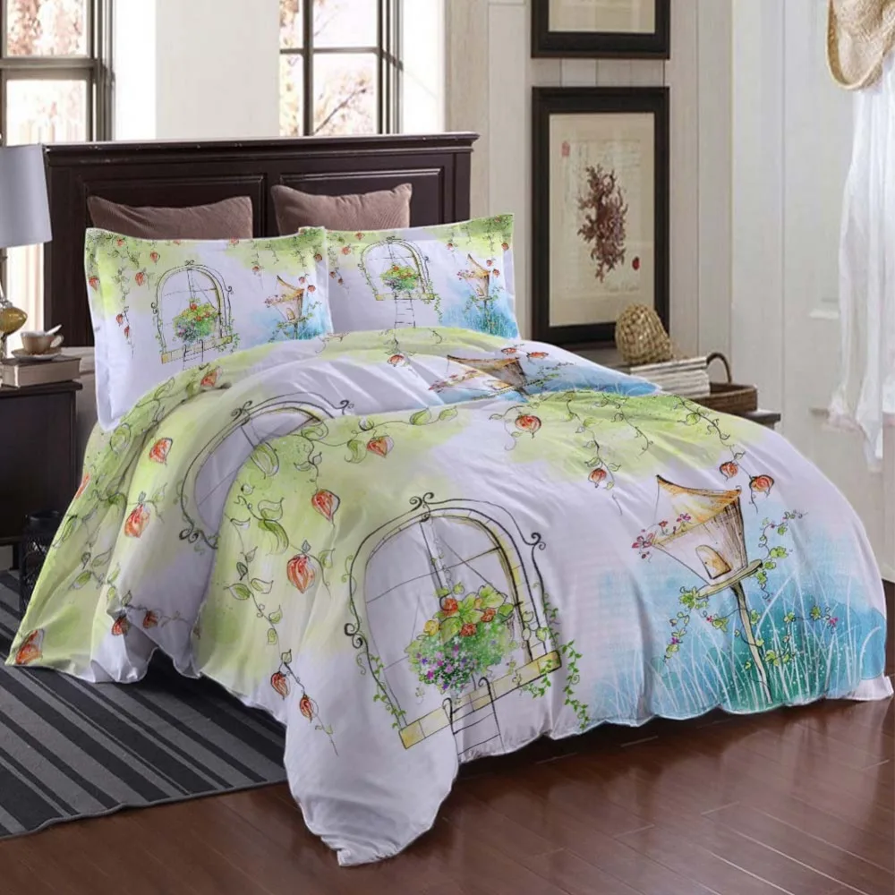 

Children's illustrations Bedding Quilt Cover Duvet Cover Set Pillowcase Microfiber Soft Comforter Bedroom Single Queen King