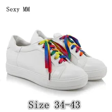 Женские кроссовки на плоской подошве; дышащая женская обувь; повседневная обувь для катания на коньках; женская обувь на плоской подошве; zapatillas mujer; большие размеры 34-40, 41, 42, 43