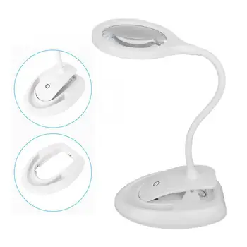 

USB Rechargeable Three gears 5/10X Magnifying Glass Reading Repairing Magnifier with 15 LED Light