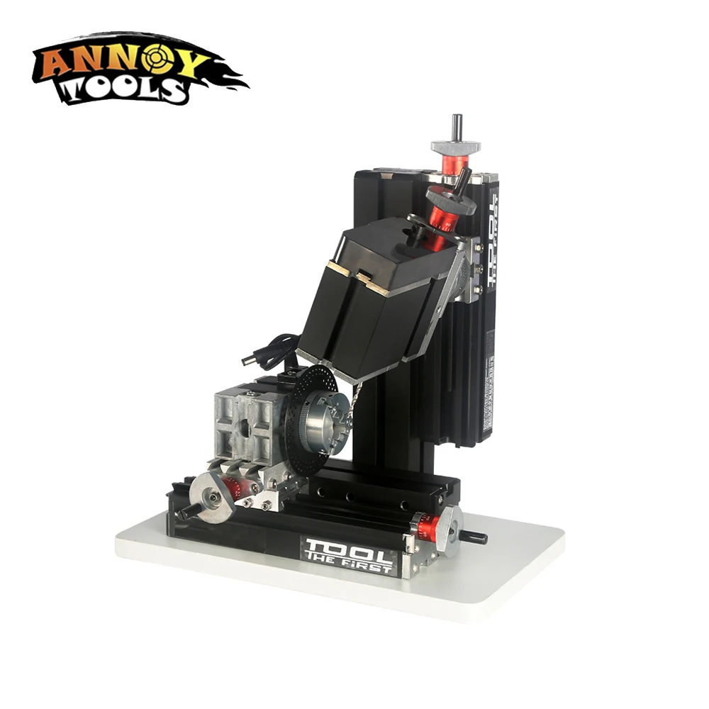 Annoytools Цельнометаллический 8 в 1 Мини Токарный Станок 12000r/min 60 Вт фрезерные бурение