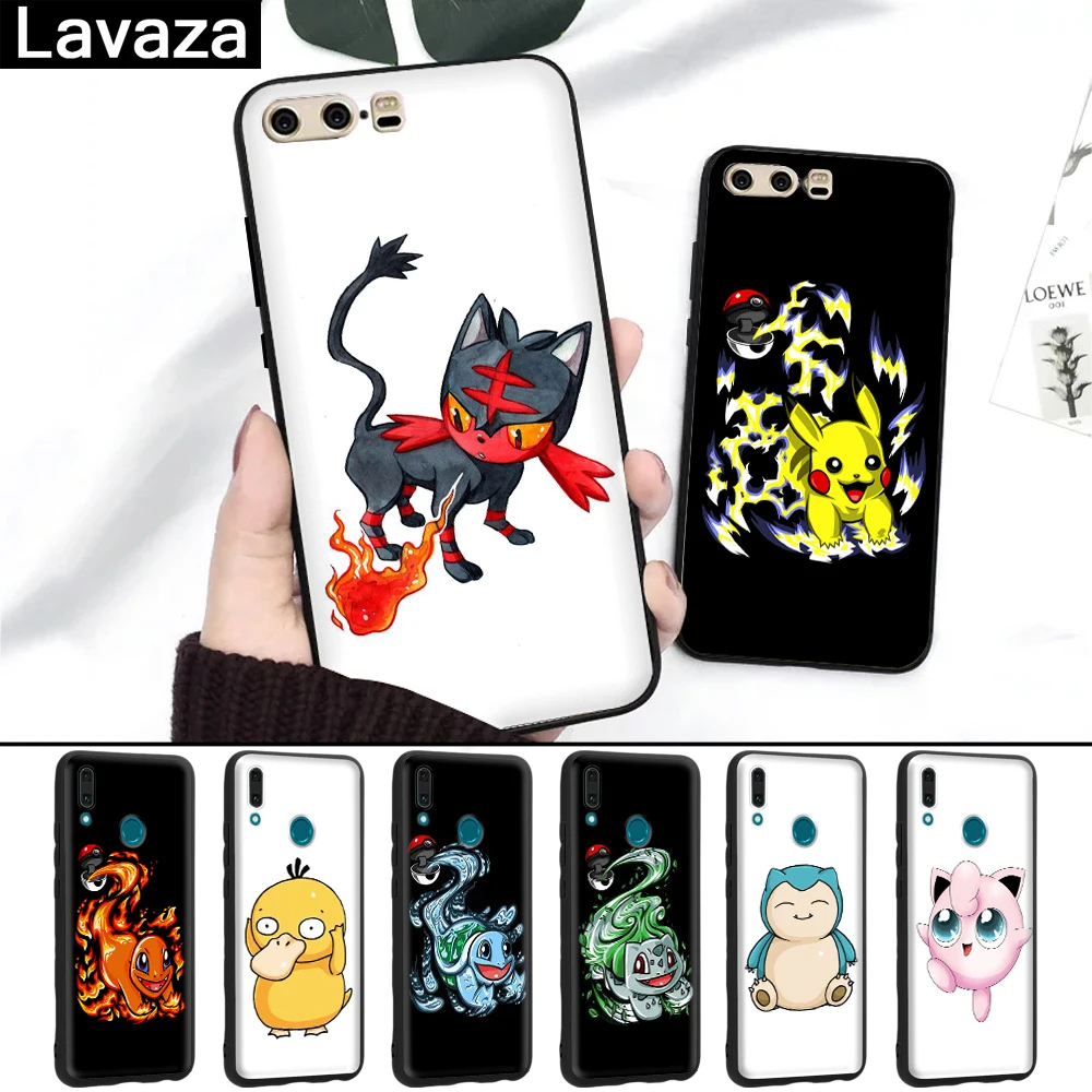 

Lavaza Pokemons PokeBall cute Cartoon Silicone Case for Huawei P8 Lite 2015 2017 P9 2016 Mini P10 P20 Pro P Smart 2019