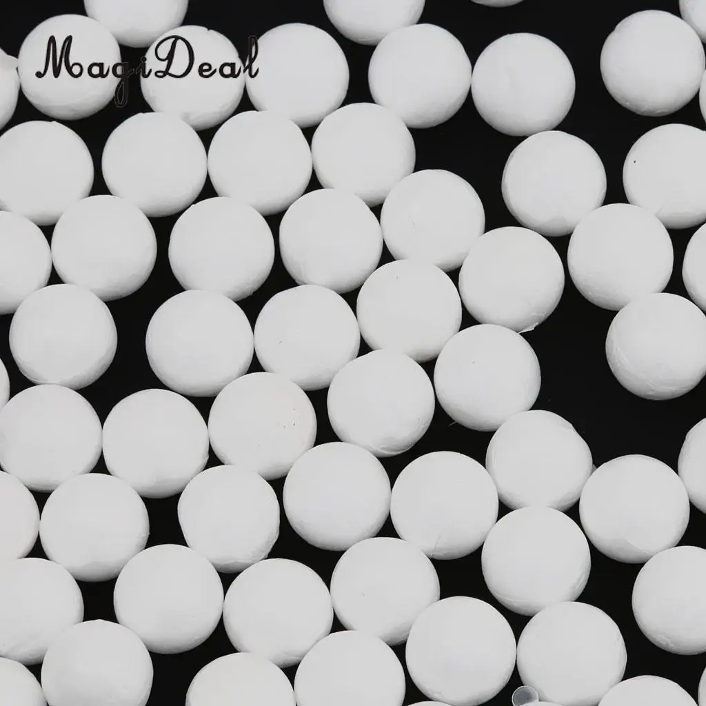 Phenovo 100pcs 15mm  DIY Party White Modelling Craft Polystyrene Foam Balls For DIY Christmas Party Decoration Supplies Gifts