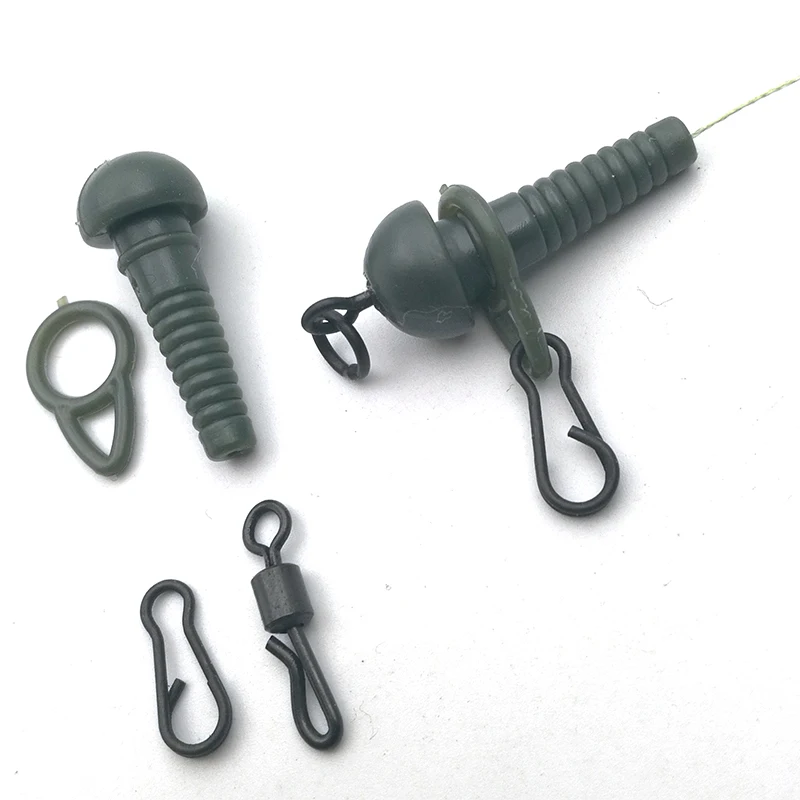 

Carp Fishing Tackle Safety Sleeves Solid Rings for carp Hooks Quick Change Swivels Connector Terminal Tackle