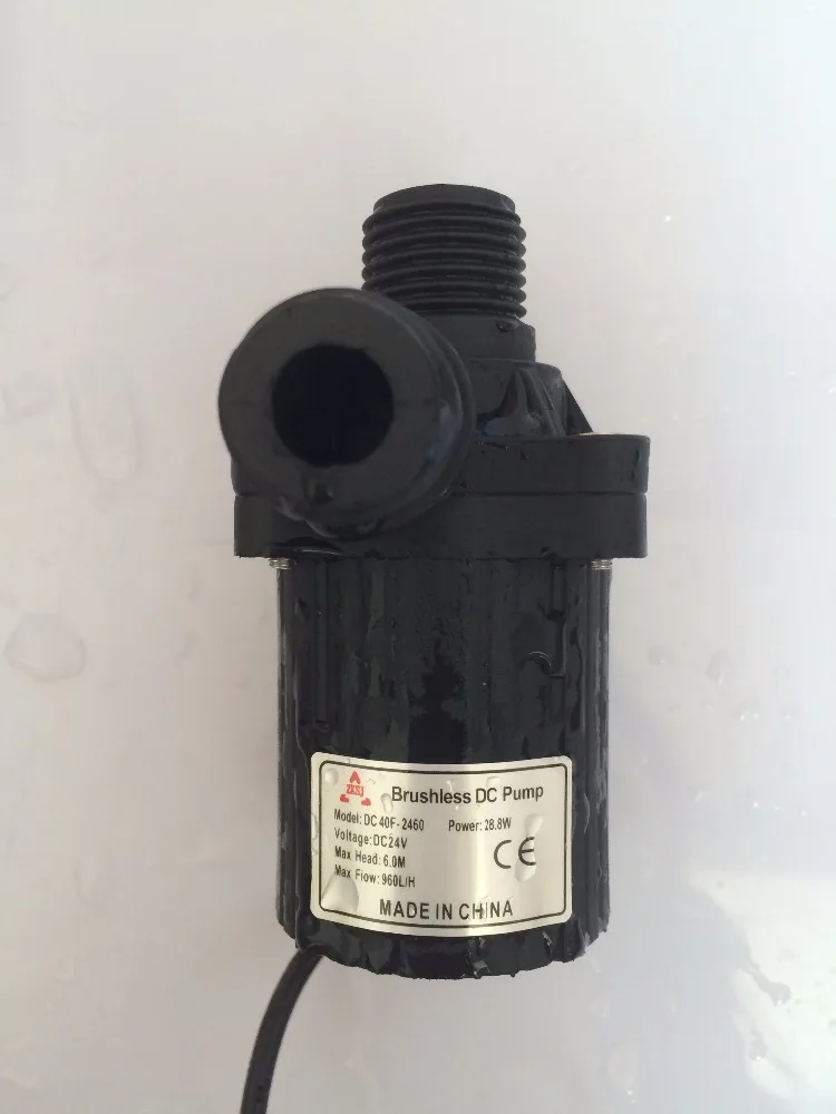 24V DC Small Water Pump 450LPH Water Circulation SYS Submersible 40H-24110,11M