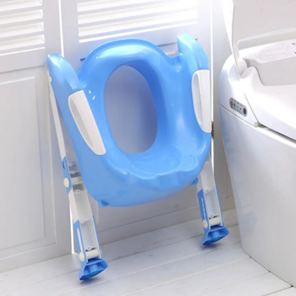 Складной Детский горшок с лестницей крышка PP Туалет регулируемое кресло приучение к туалету писсуар сидения Potties для мальчиков девочек