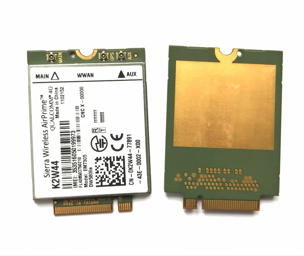 usb modem wifi DW5809e K2W44  EM7305 M.2 4G 100M LTE WWAN Card Module for  E7450 E7250/7250 E5550/5550 E5450/5450 5g usb modem stick