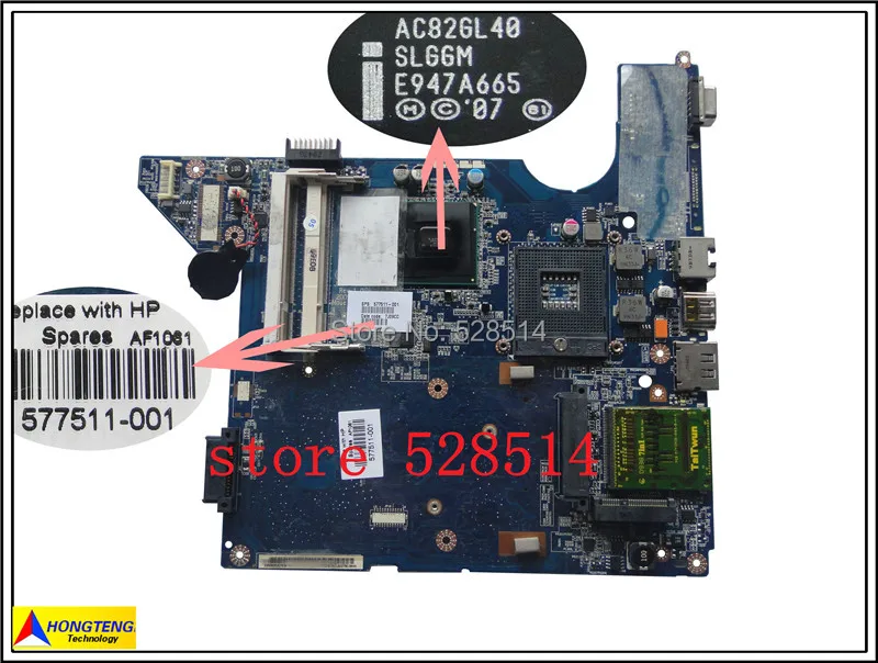 original CQ40 577511 001 Integrated font b motherboard b font for HP 100 Test ok