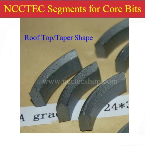 С коническим отверстием производства верхней части крыши в форме бит пустотелого сверла сегмента | зауженные банка в форме алмазные сегменты для влажной бит пустотелого сверла диаманта