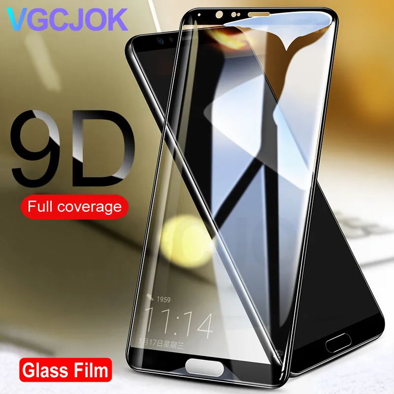 

9D Full Cover Tempered Glass For Huawei Honor 8 9 10 Lite V10 V9 Play Screen Protector Film For Honor 10 9 Lite Protective Glass