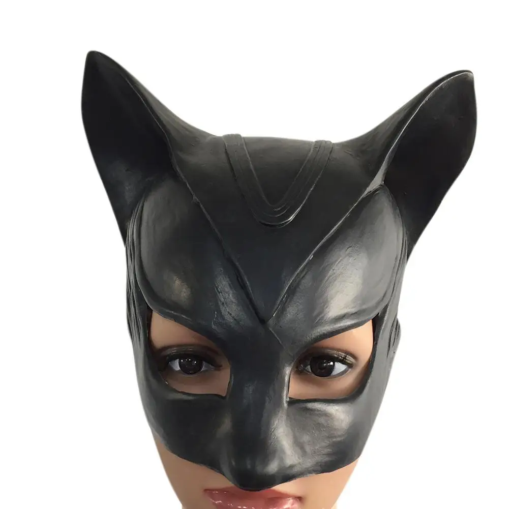 Halloween Black Demon Cat Mask Bat Design Masquerades Party Costume Accessory | Тематическая одежда и униформа