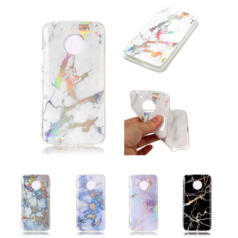 

HEMASOLY Case For Moto G5 Case Silicone For Motorola Moto G5 Plus Case Plating Bling Marble Soft TPU Cover Phone Shell