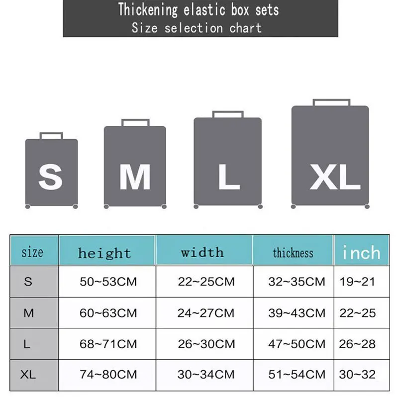 Cosyde эластичный багажный Защитный чехол для 19-32 дюймов, чехол на колесиках, защитный чехол для пыли, Детские Мультяшные аксессуары для путешествий