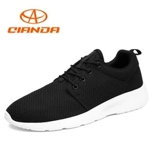 

QIANDA Brand 2018 Summer Running Shoes for Men Breathable Mesh Man Sneakers Light Cushioing Outdoor Sport Walking Jogging Shoe