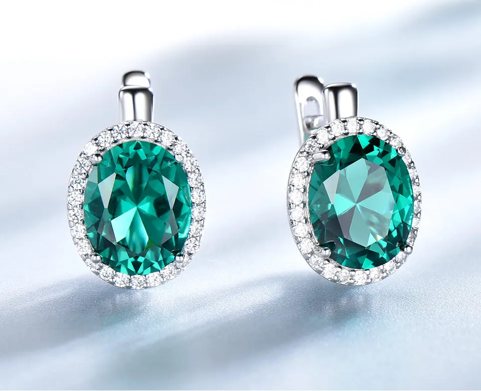 UMCHO-Emerald-925-sterling-silver-clip-earring-for-women-EUJ084E-1-PC_03