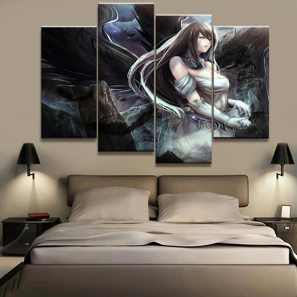 Home-Decor-Modular-Canvas-Painting-Picture-4-Piece-Overlord-Ainz-Ooal-Albedo-Anime-Poster-Canvas-Wall.jpg_640x640
