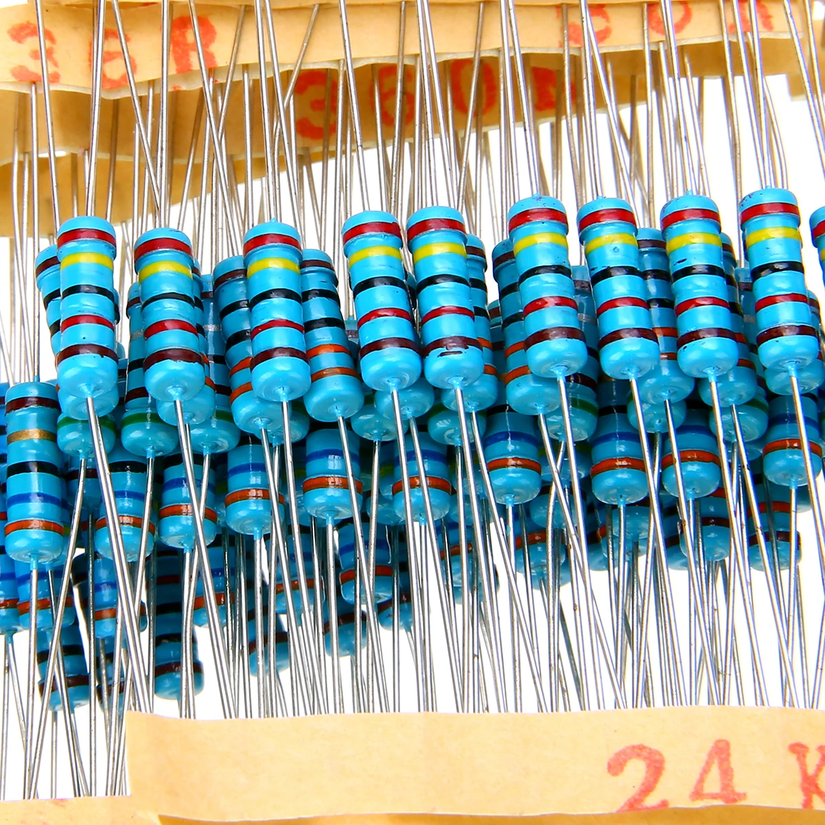 1000pcs 1% 1W Metal Film Resistor 100 Values Assorted Kit Set 1 ohm~10M ohm  Pack 100 Values Each 10pcs