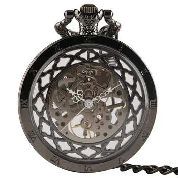 

Stylish Hollow Design Exquisite Hand-wind Mechanical Pocket Watch Women Luxury Necklace Retro Mechanical Hand Winding Bronze