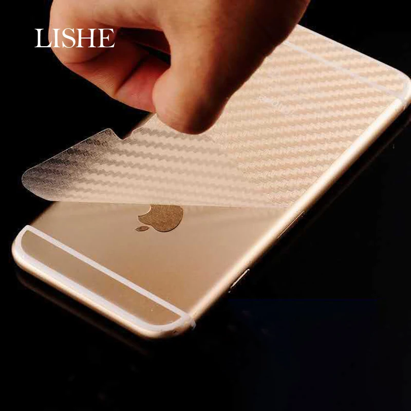 Наклейка на заднюю панель из углеродного волокна наклейка кожу для Apple iPhone 6 7 8 6s