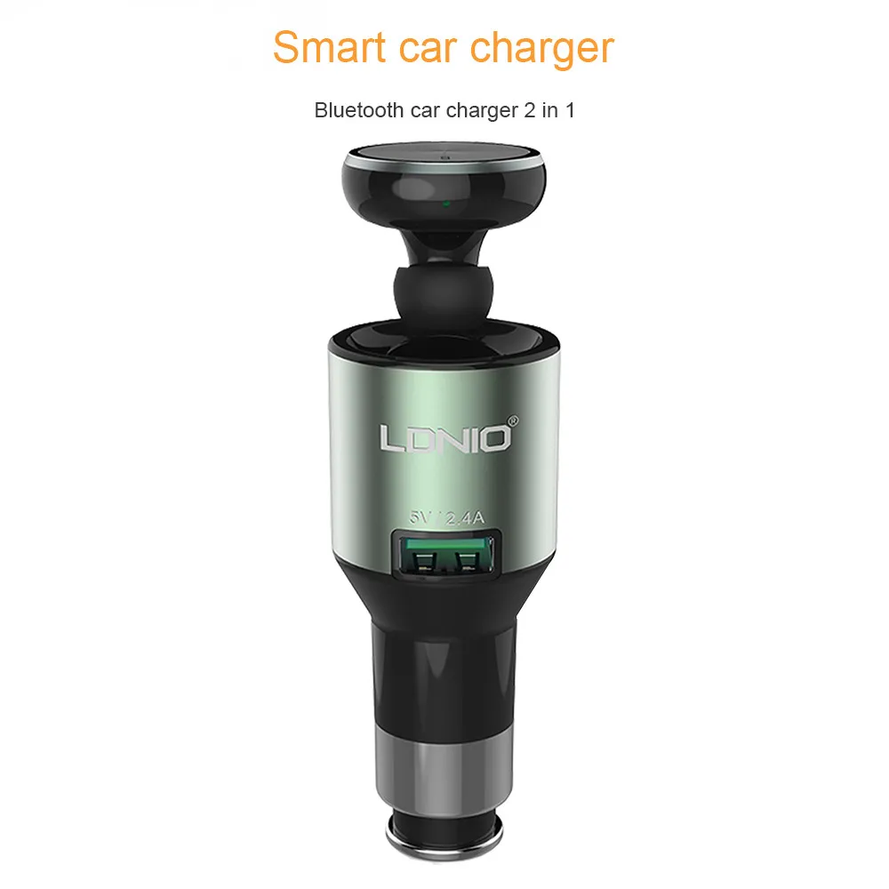 Lowest Price Original Ldnio Wireless Bluetooth Sport Headset with 2.4A Car Charger 2 in 1 Earphone For Samsung Xiaomi iPhone MP3 MP4 Player