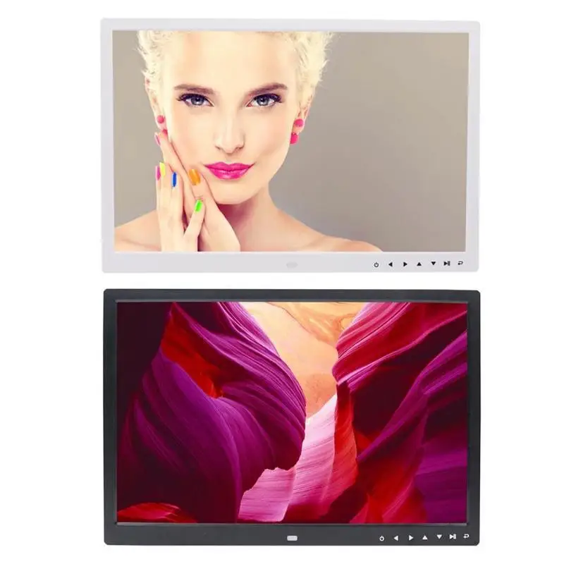 

17 Inch HD Digital Photo Frame Electronic Album Touch Buttons Video Player with Clock Calendar