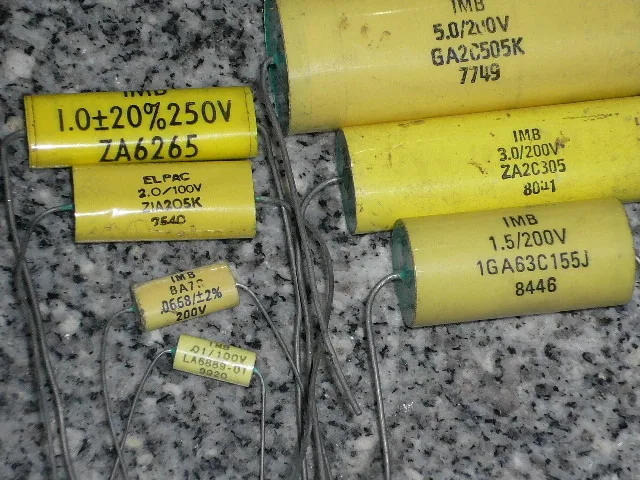 

[SA]Germany IMB film metallization 5UF200V speaker crossover top stock wholesale than Suren--10pcs/lot