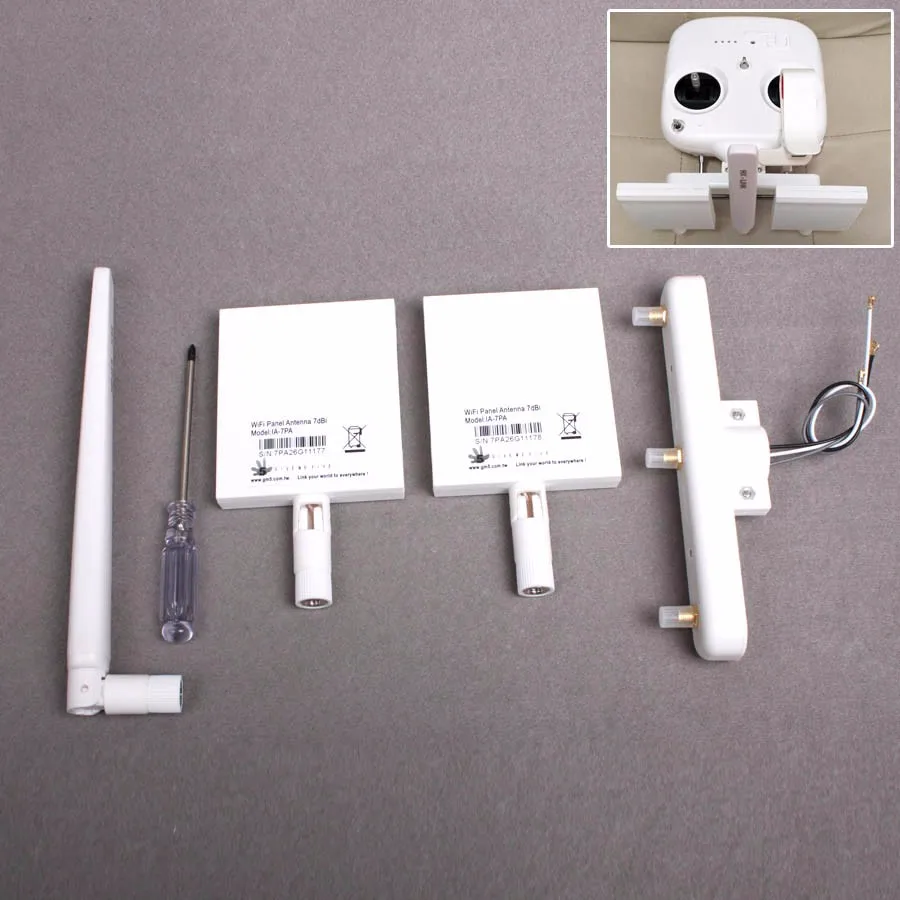 DIY Signal Booster Kit High Gain 7DBI Refitting Antenna A 10DBI Antenna For DJI Phantom 3 Standard Increase Control Distance 1KM