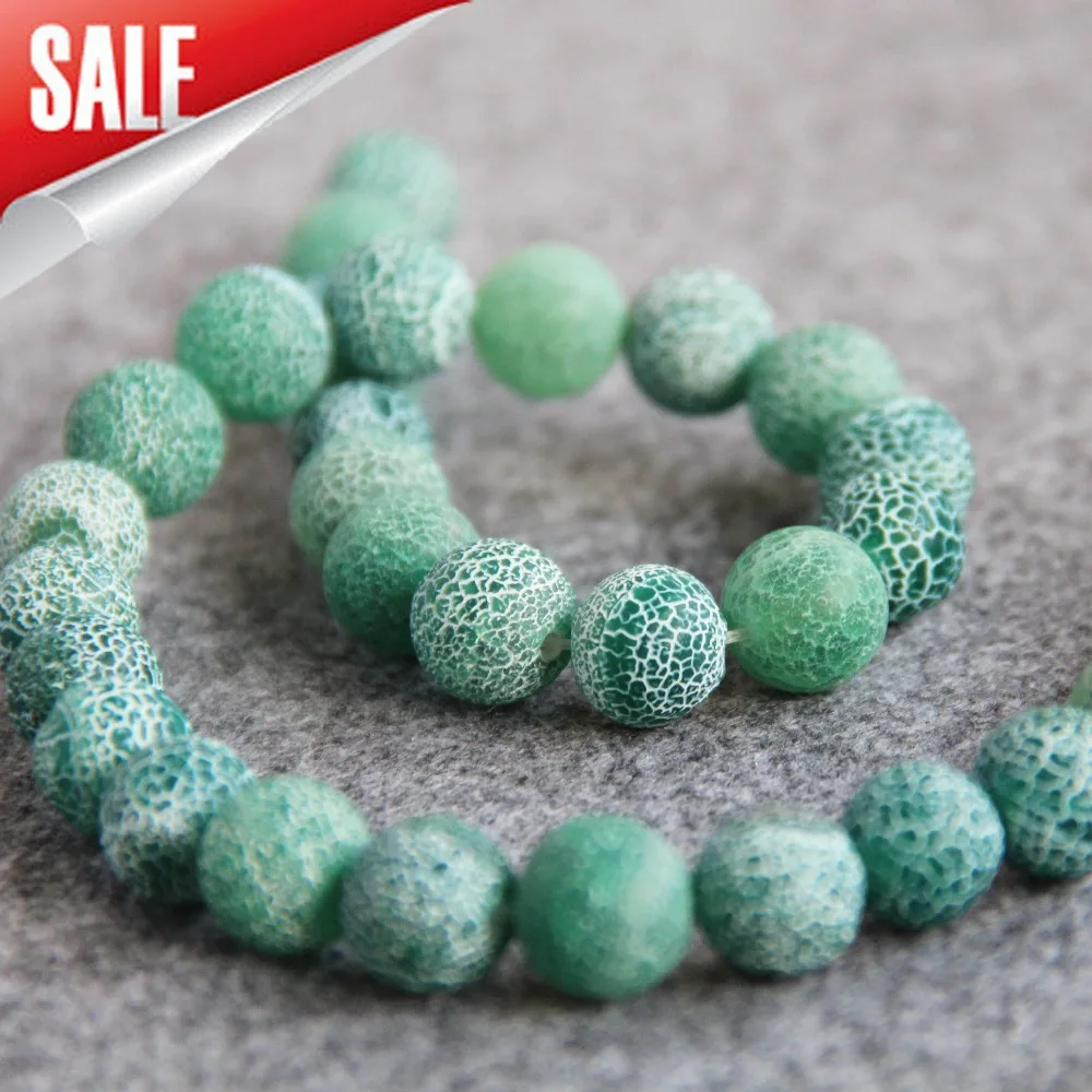 2021 New For Necklace 10mm Stripe Green Natural Frosted Onyx Beads Round DIY Accessory Parts 15inch Carnelian Jewelry Making | Украшения и
