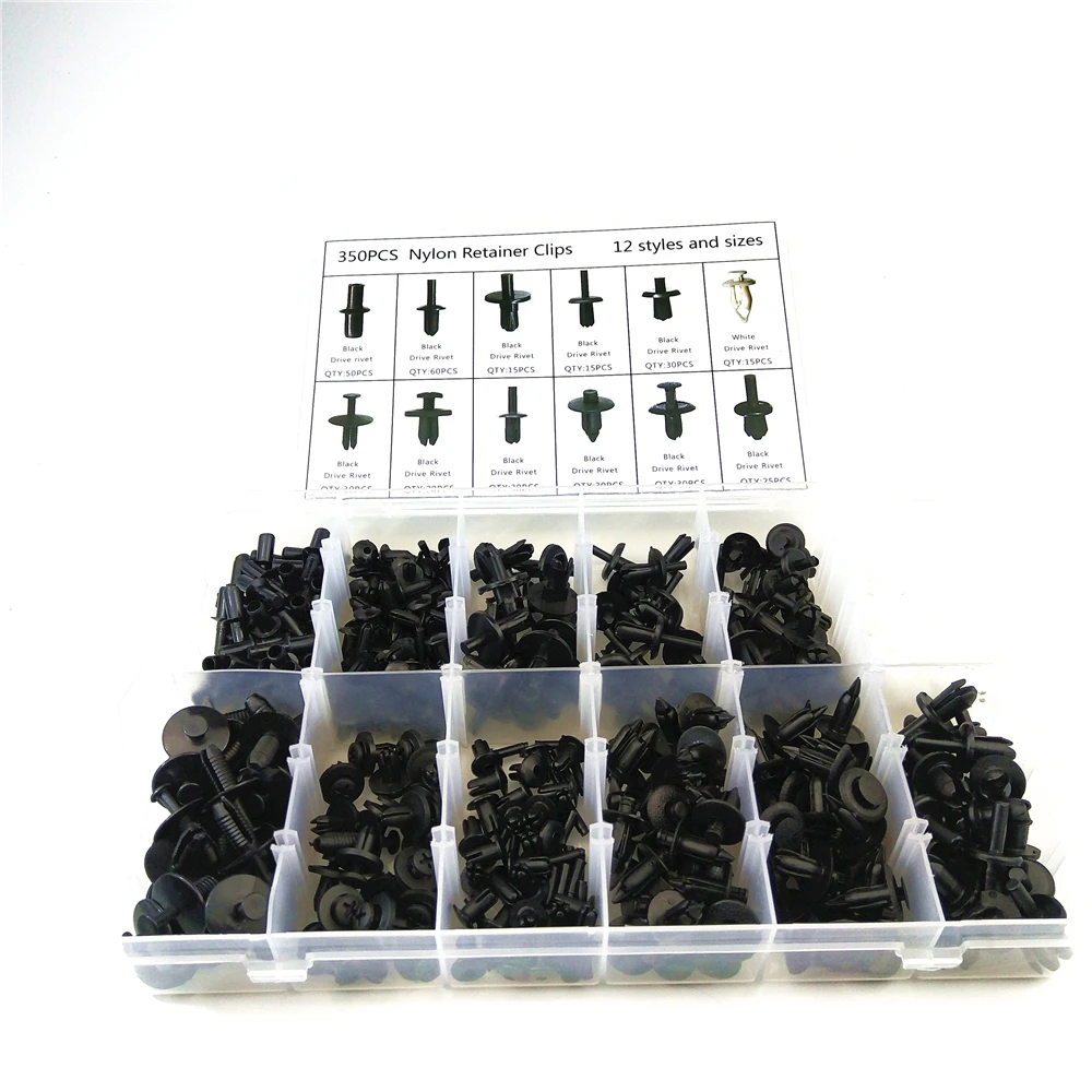 FRCY 350PCS Universal Mixed Car Fastener Automobile body Panel Lining